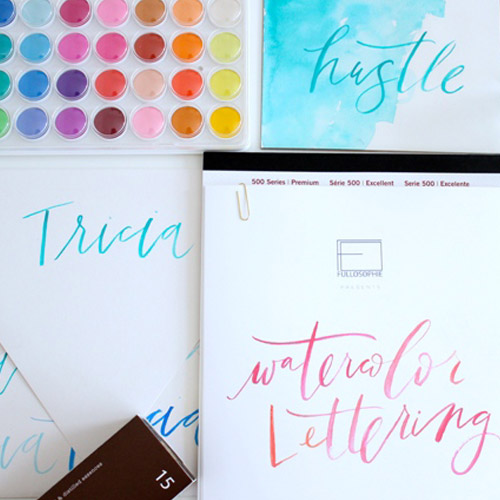Nicole Santo's Brush Lettering Workshops